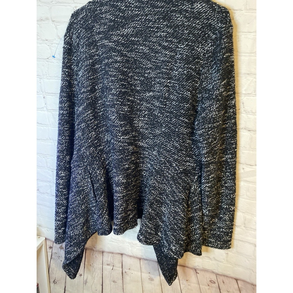 Open Front Waterfall Cardigan Sweater Charcoal‎ Gray Size XL - Picture 5 of 9